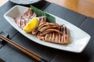 Robata-grilled Whole Squid